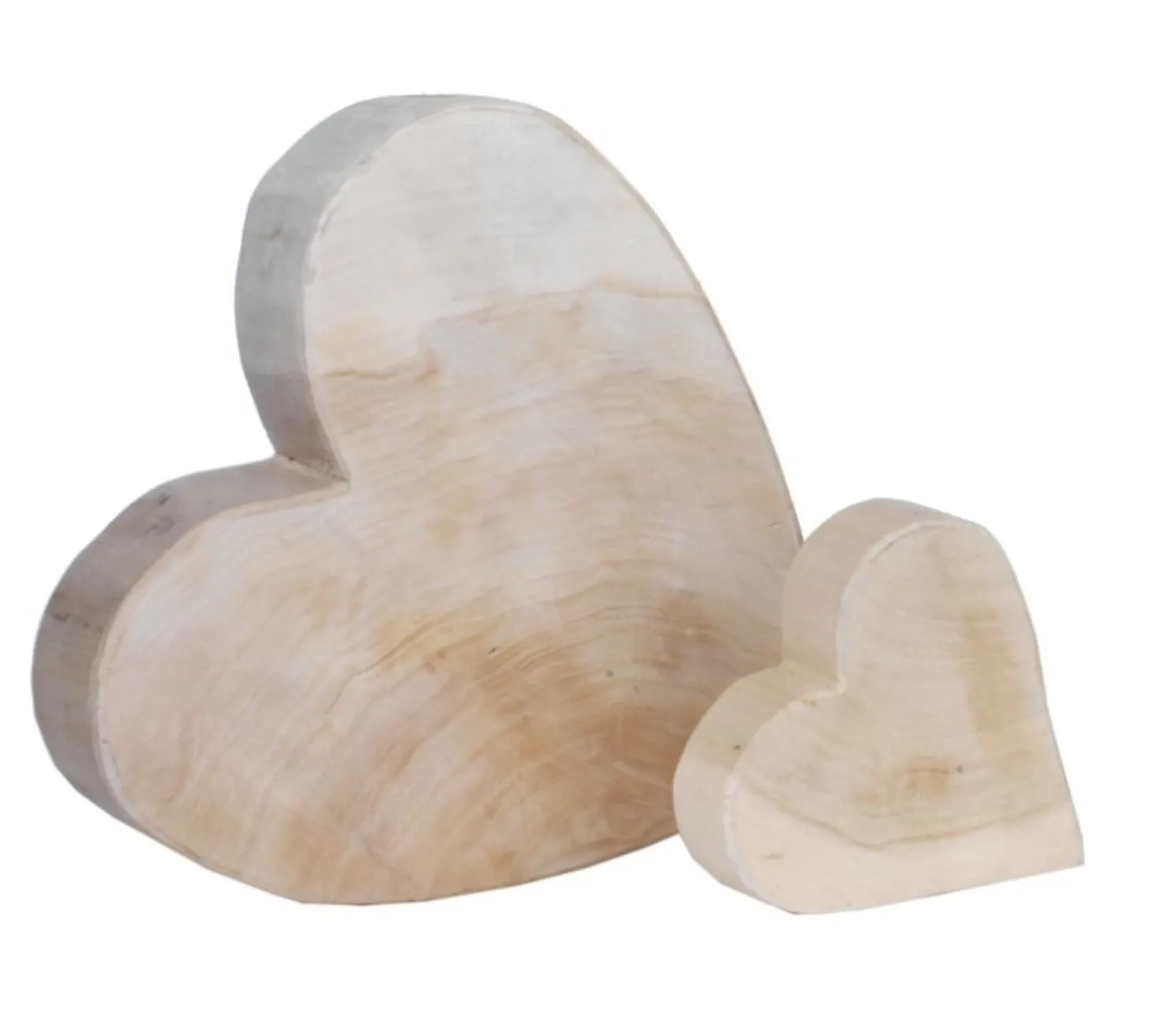 WMG Herz aus Pappelholz - natur - Höhe 40 cm