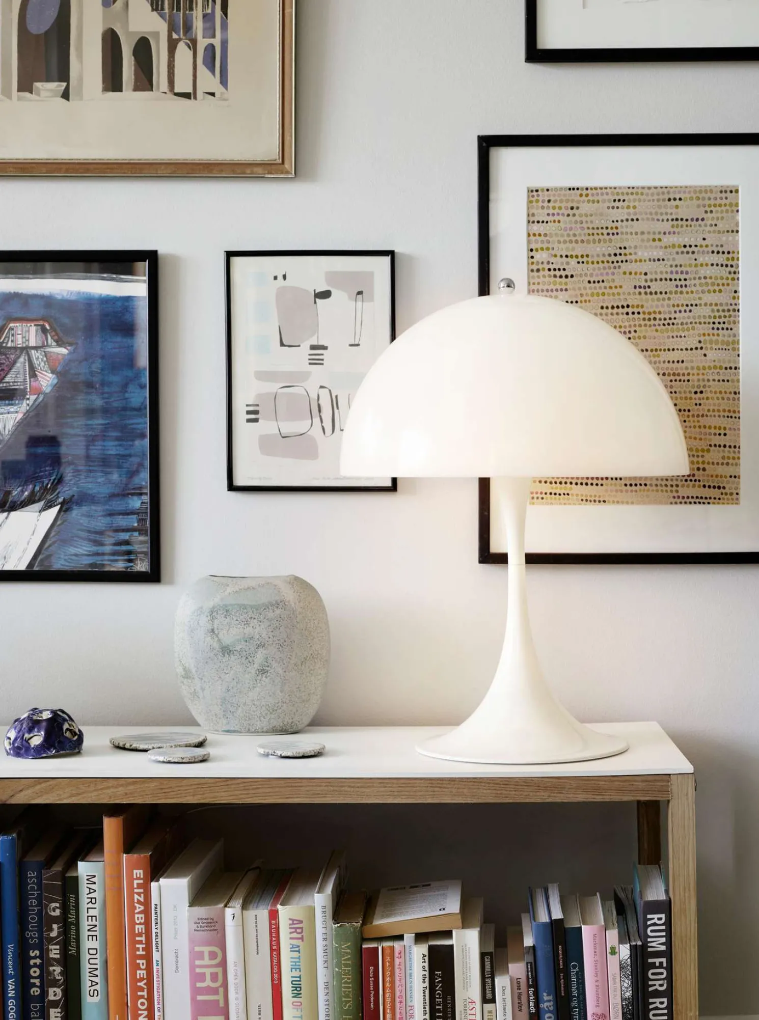 Louis Poulsen Panthella 400 Tischleuchte Weiß Opal Acryl