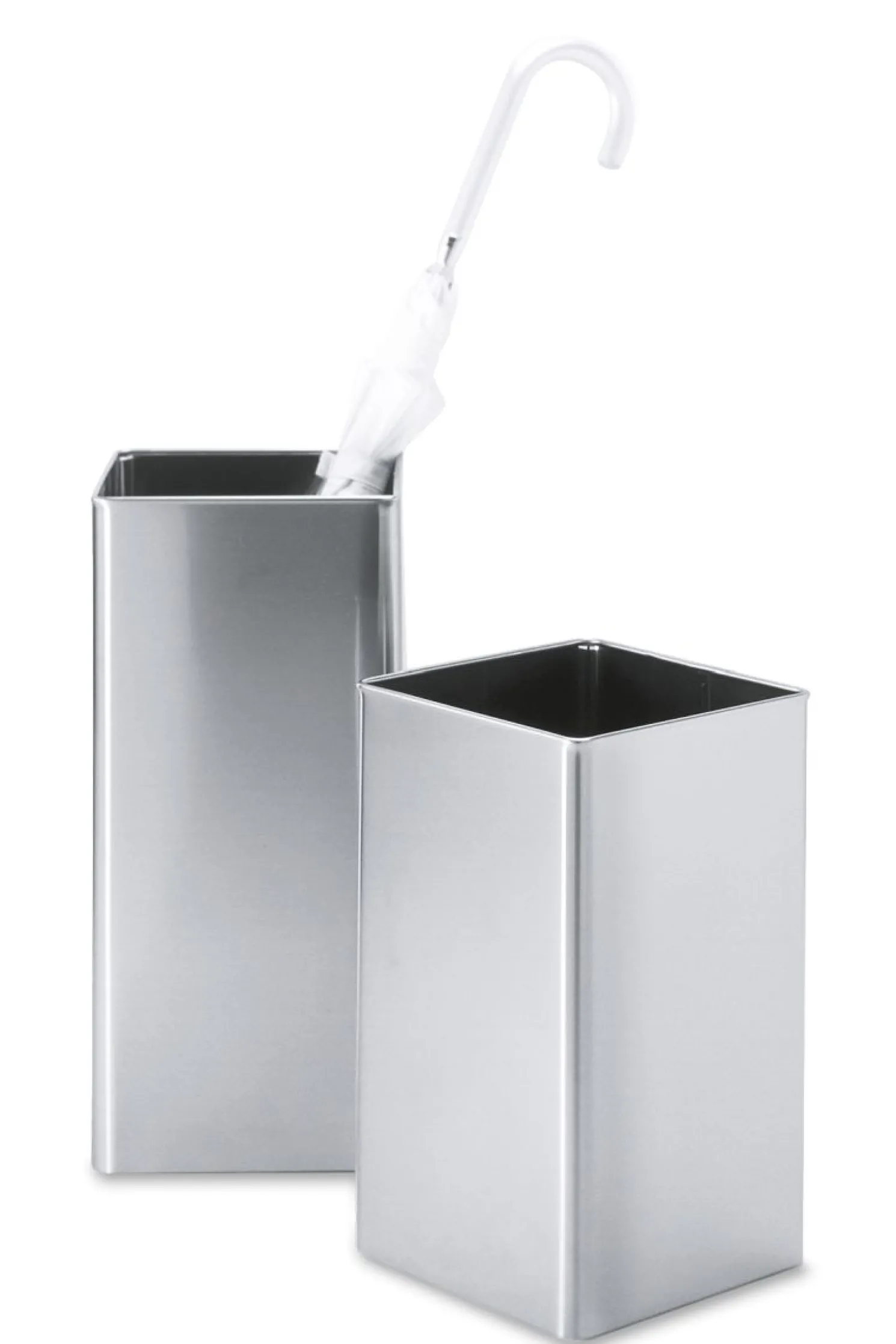 Zack Angolo - Papierkorb H: 40 cm silber