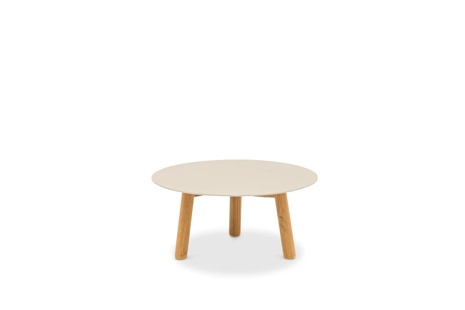 4-M Design Haven niedriger Outdoor Coffee Tisch Mokka H 28 cm Ø 60 cm