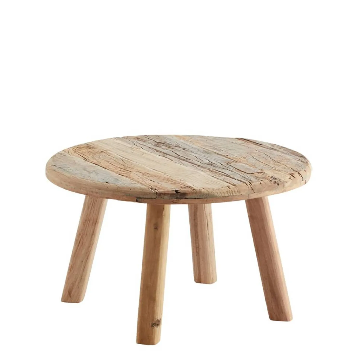 MADAM STOLTZ Holz Couchtisch Ø 60 cm