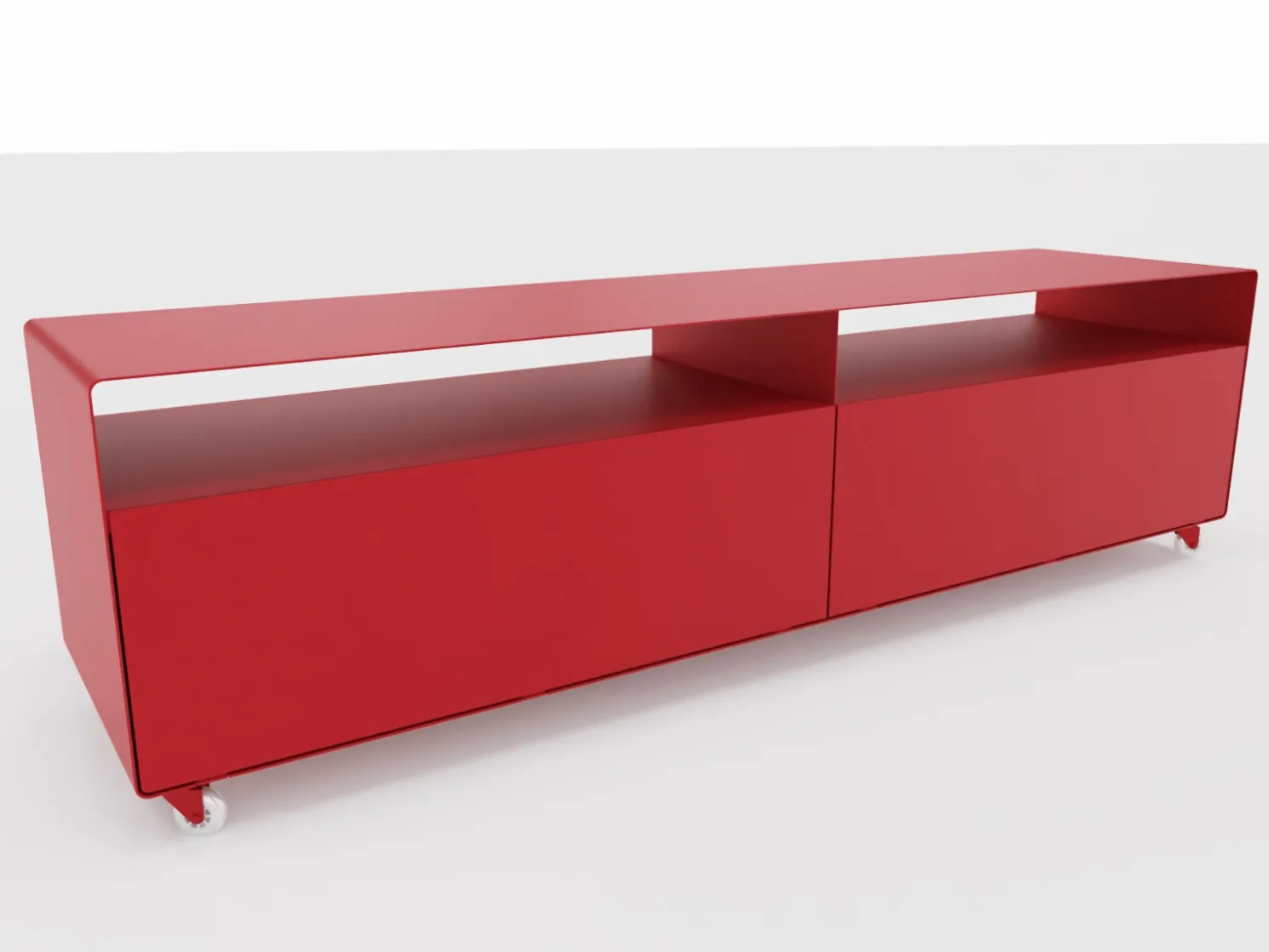 Müller Möbelfabrikation R 110 Lowboard Rubinrot (RAL 3003)