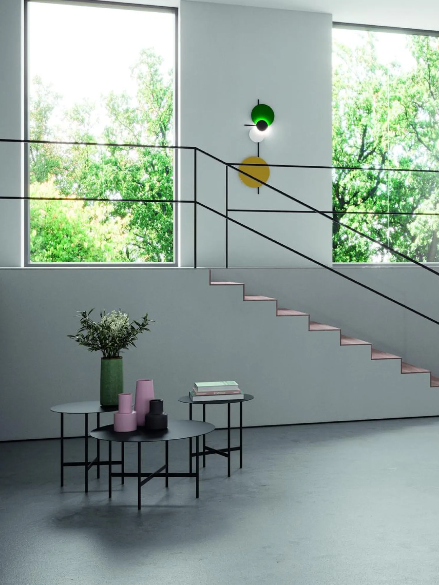 Müller Möbelfabrikation BETA Beistelltisch rund Small RAL 7016 anthrazitgrau