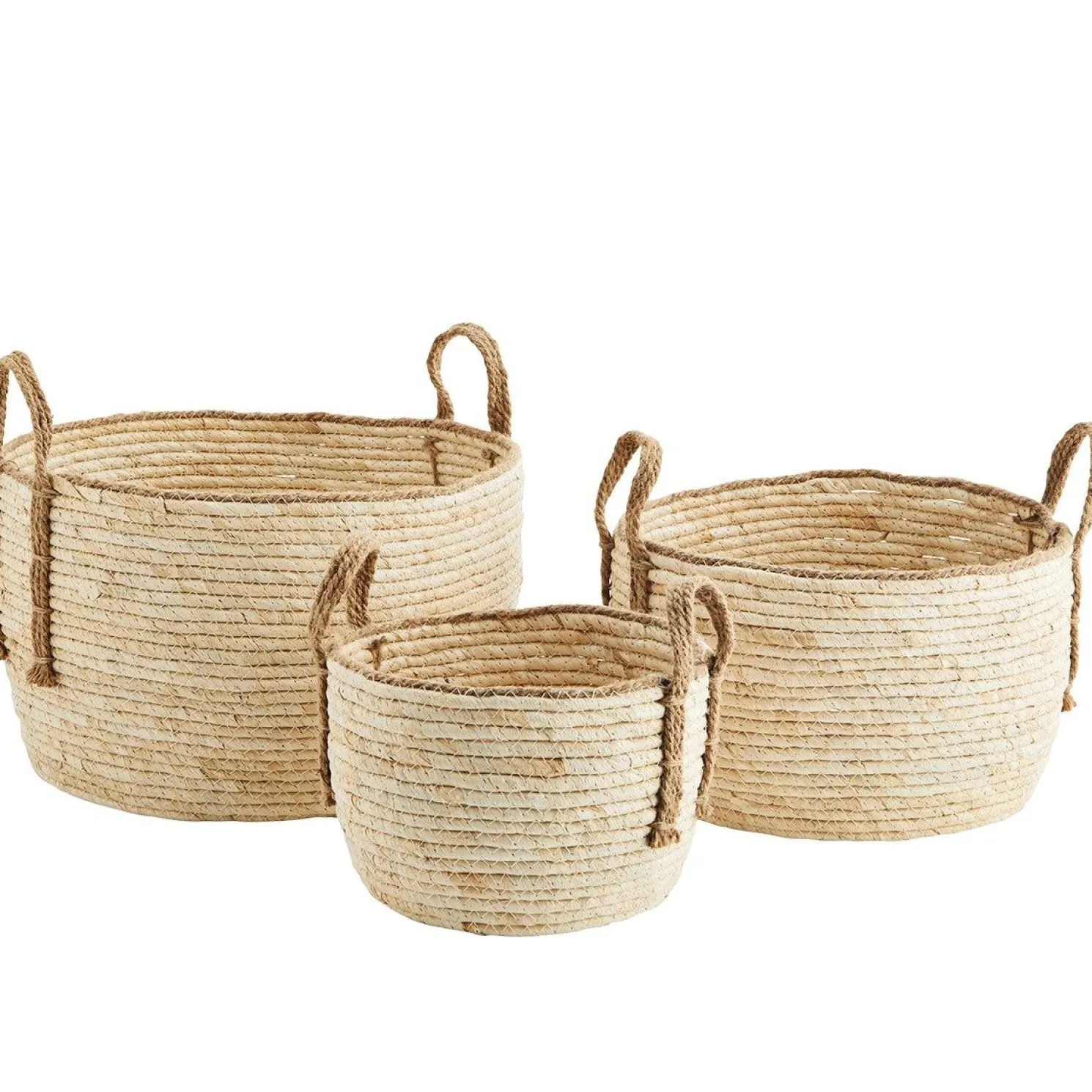 MADAM STOLTZ Korb natur S 23*17 cm