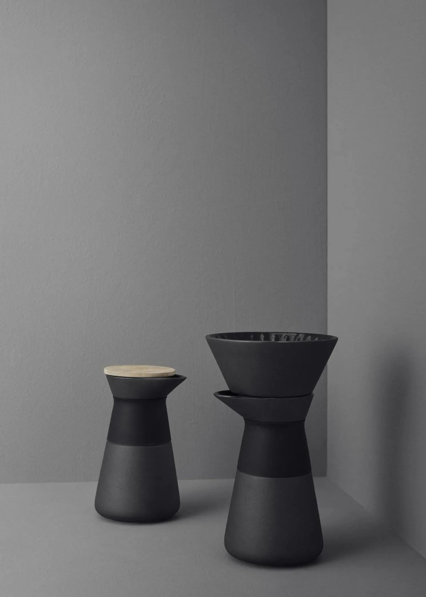 Stelton Theo - Kaffeefilterkanne Schwarz