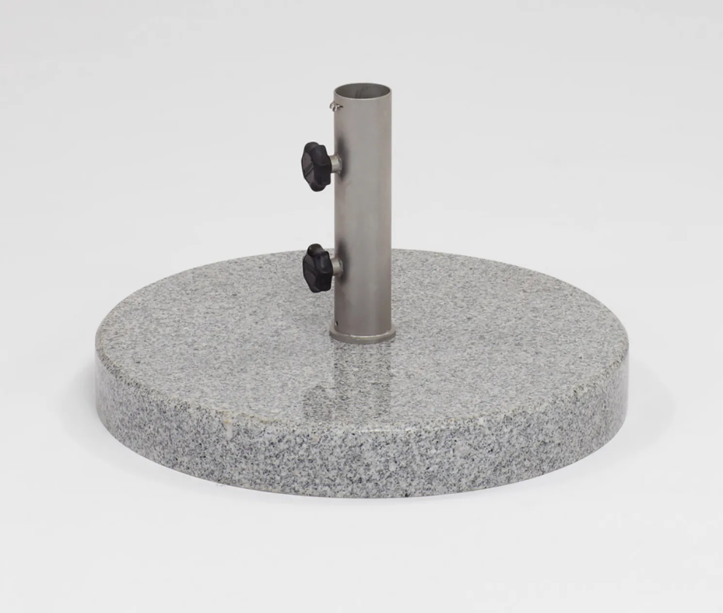 Weishäupl Freistehender Schirmständer Granit 63 kg mit Edelstahl Hülse Ø 40 mm