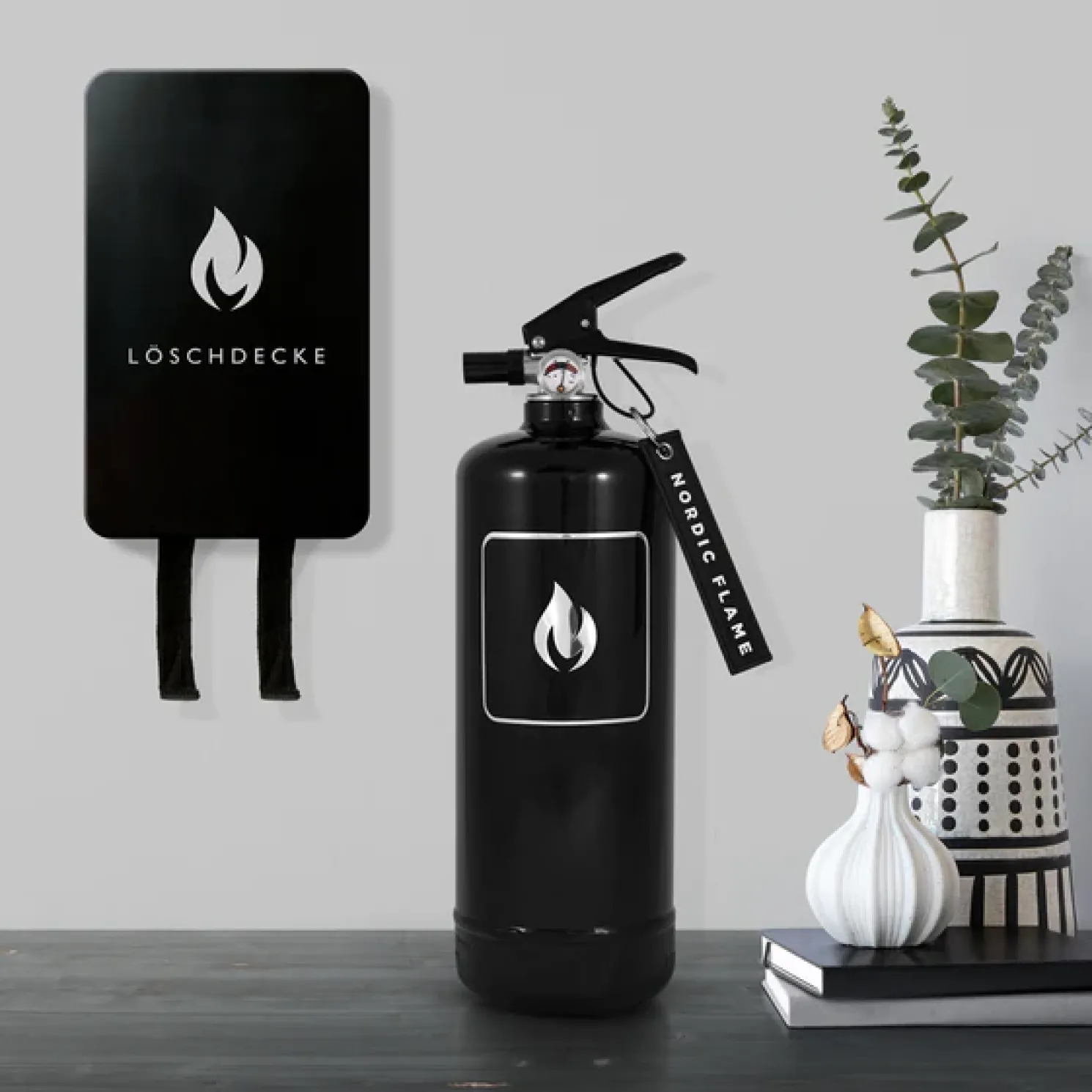 Nordic Flame Feuerlöscher Classic 2 kg - Schwarz