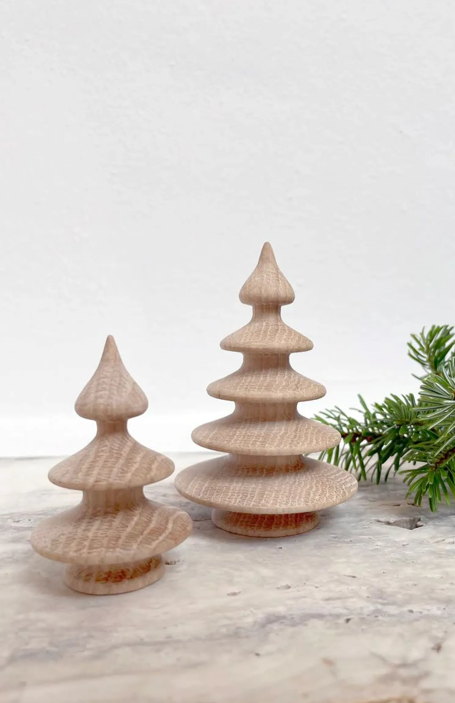 Novoform Deko Weihnachtsbäume aus Holz 2er Set