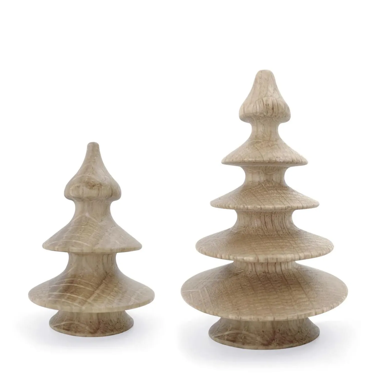 Novoform Deko Weihnachtsbäume aus Holz 2er Set