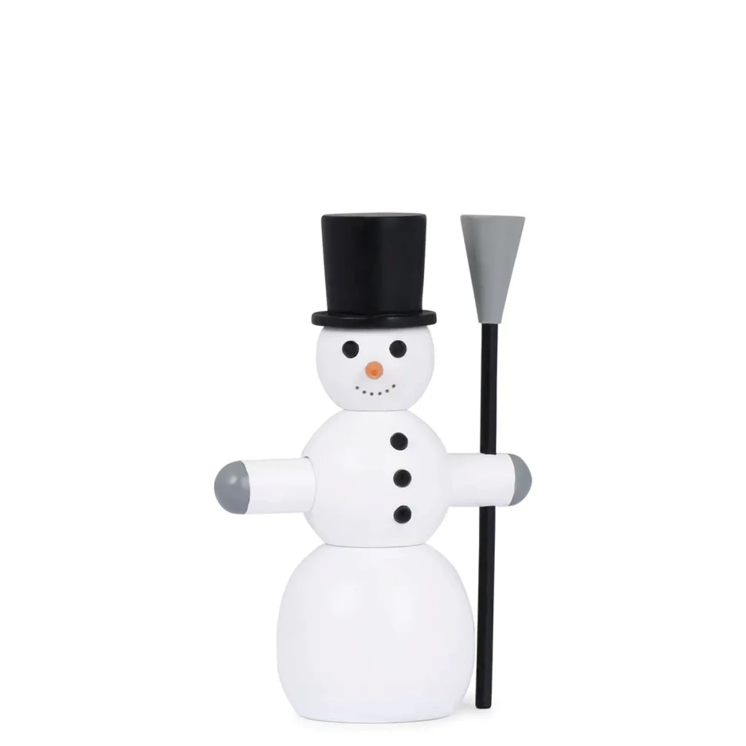 Novoform Dekofigur Schneemann aus Buchenholz 6,2 x 3,7 x 9 cm