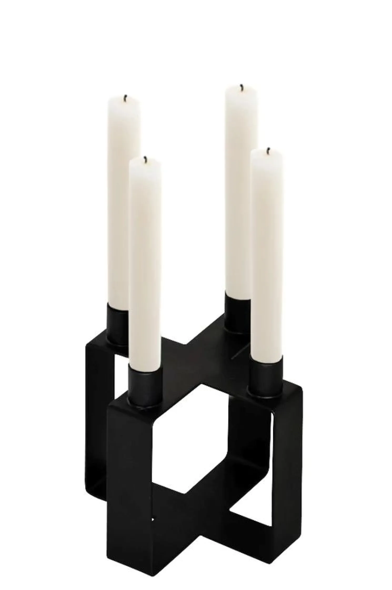 Novoform Frame mattschwarzer Kerzenhalter - nordischs Design