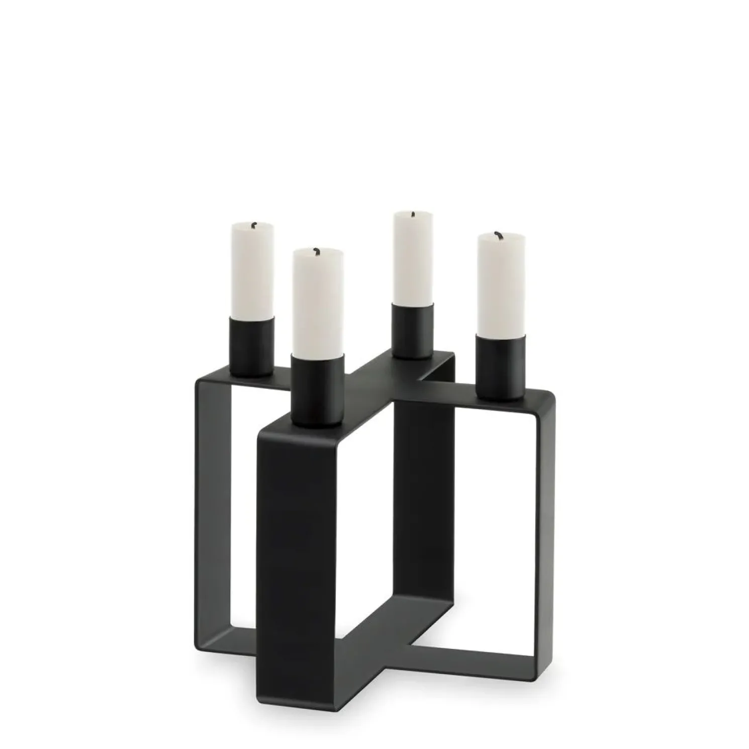 Novoform Frame mattschwarzer Kerzenhalter - nordischs Design