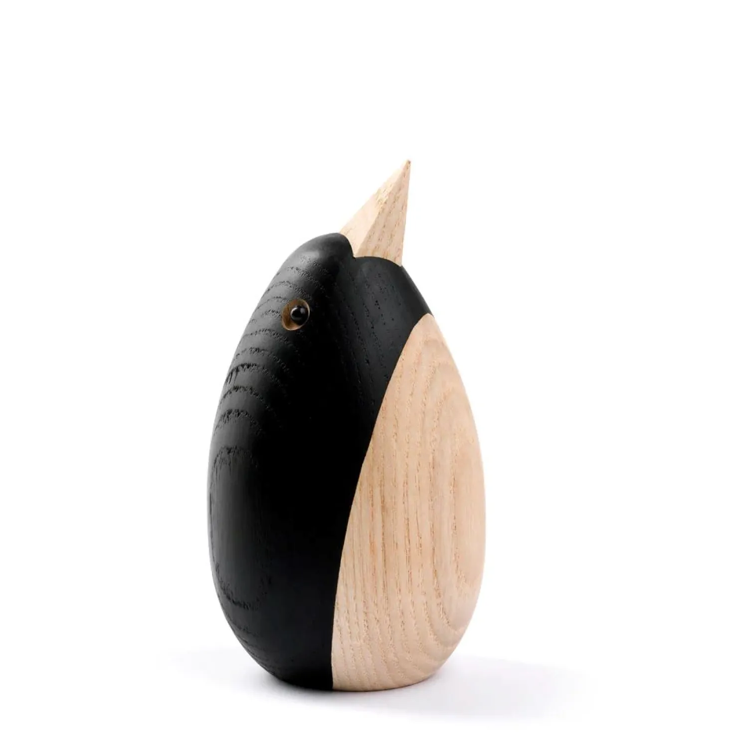 Novoform Pinguin Dekotier aus Eschenholz 4,7 x 8,5 cm