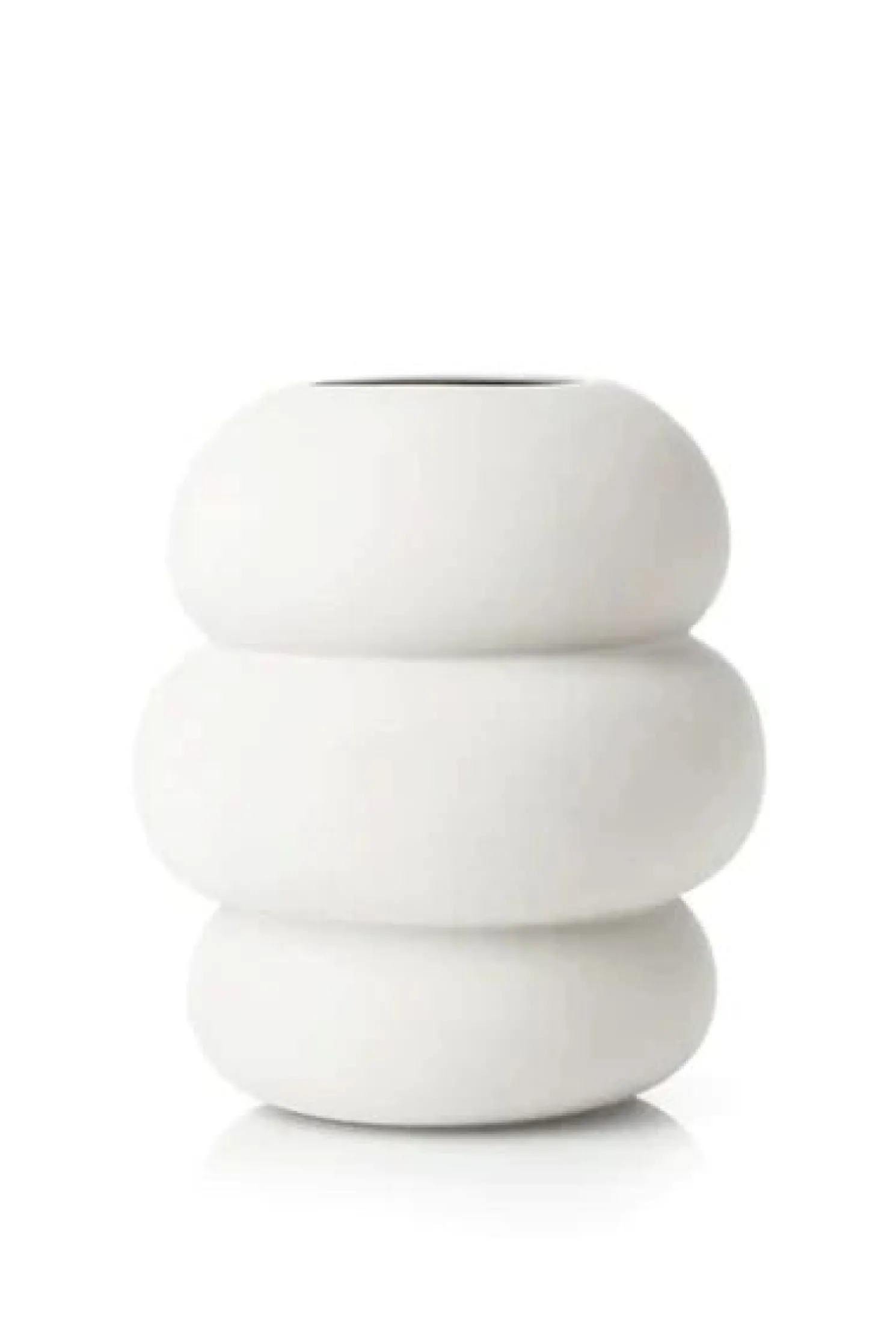 Novoform Soft Shape Keramikvase in weiß - organische Form