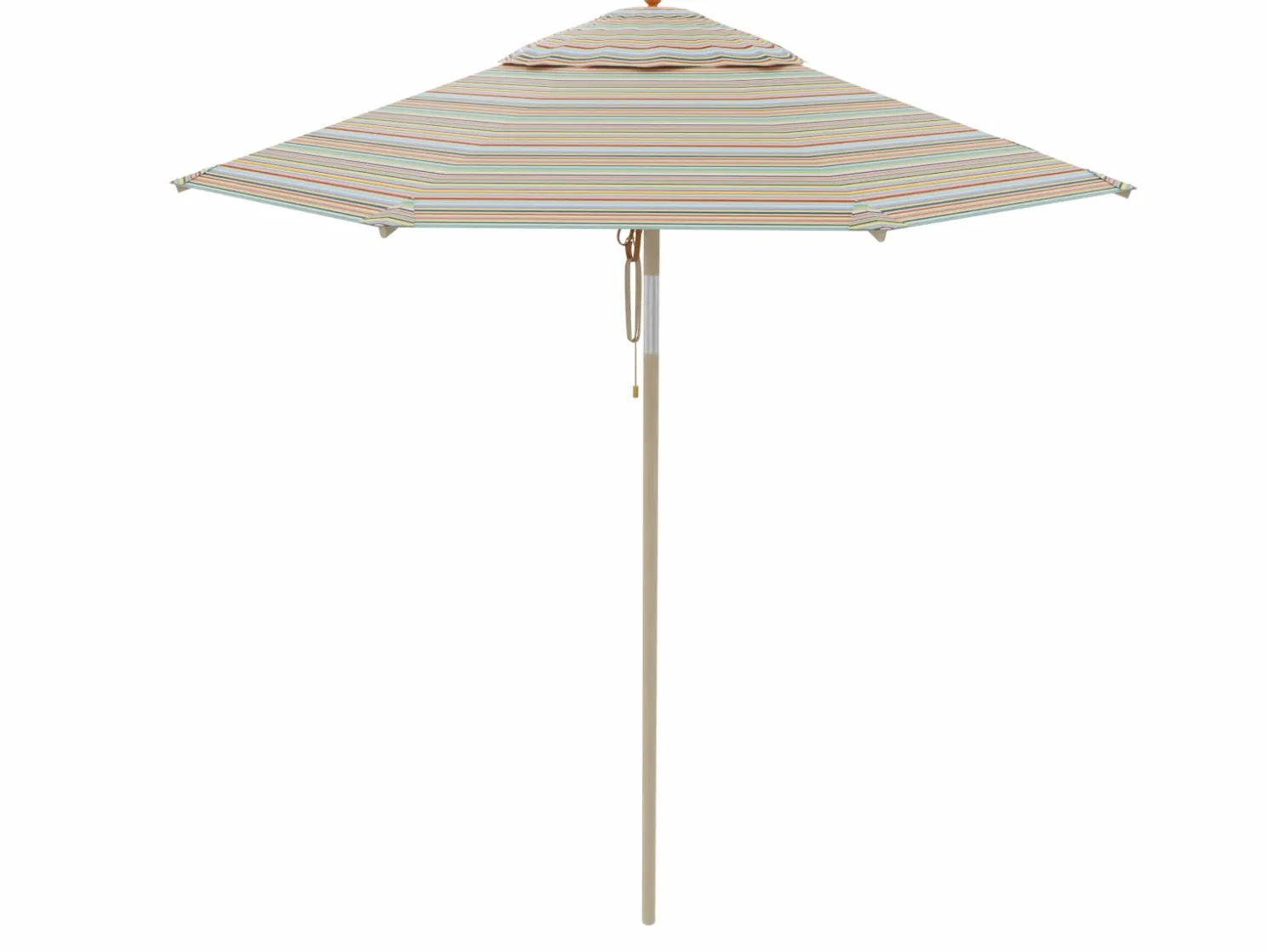 Weishäupl Sonnenschirm Ø 210 cm Klassiker Multicolor mini, mit Flaschenzug und Knickmechanismus