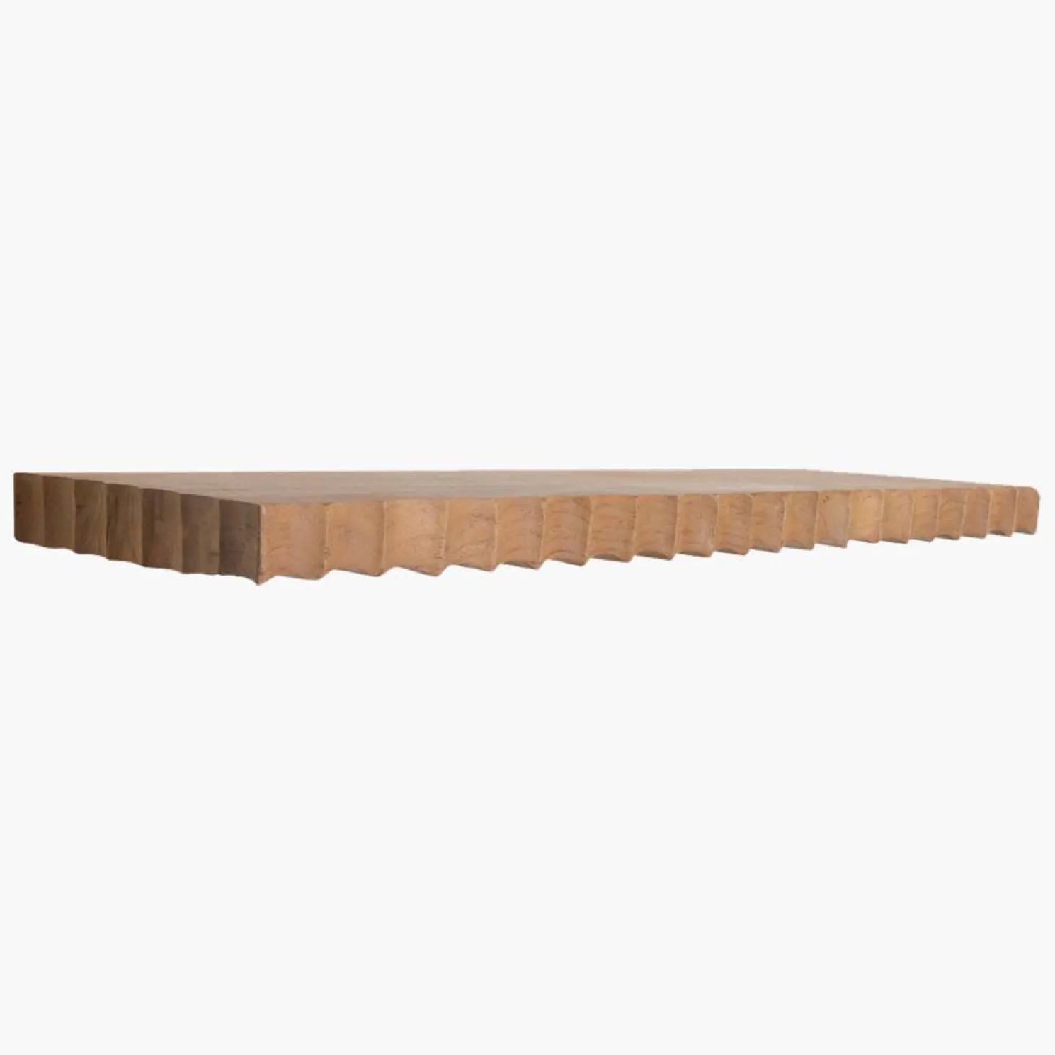 Raw Materials Wandregal aus geöltem Holz 60 cm