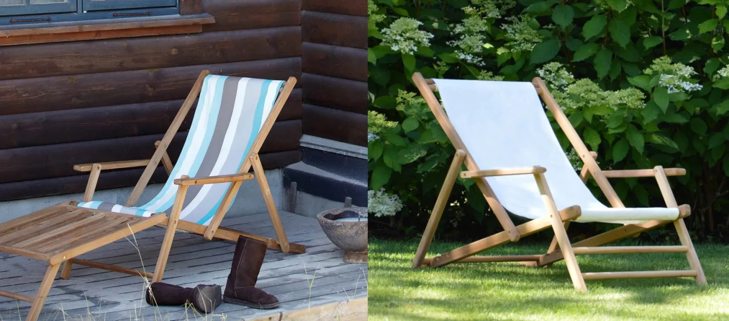 Jan Kurtz Outdoor Liegestuhl Maxx Bezug natur