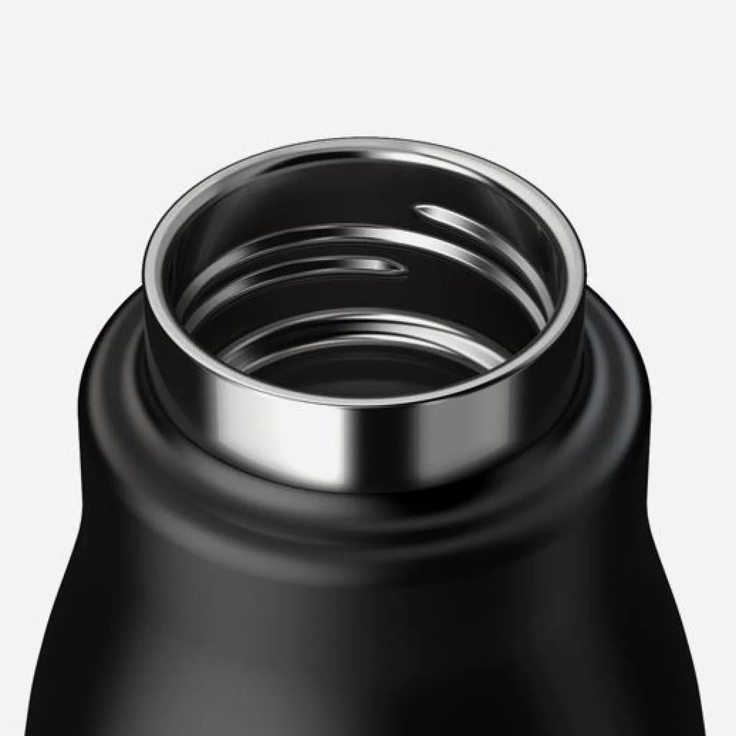 Zoku Edelstahl Trinkflasche 350ml Black