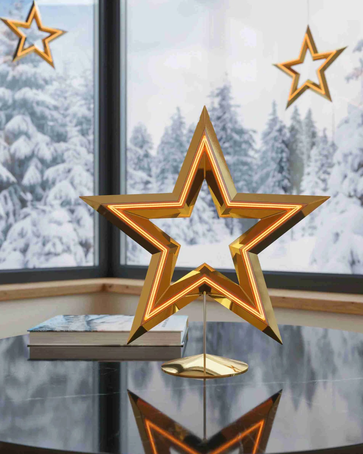 Sompex FREESTAR - Akku Dekoleuchte Gold