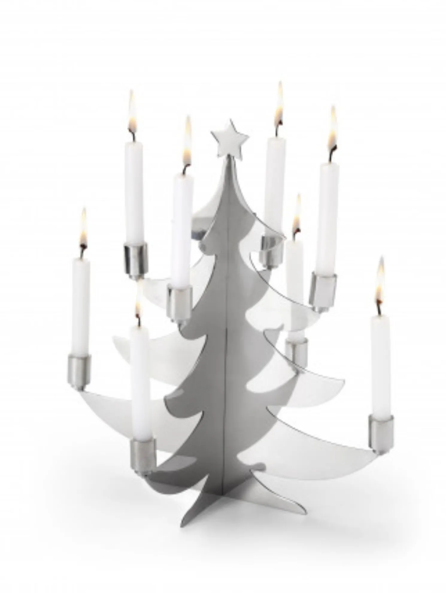 Philippi GRENOBLE filigraner Weihnachtsbaum für Stabkerzen - poliert