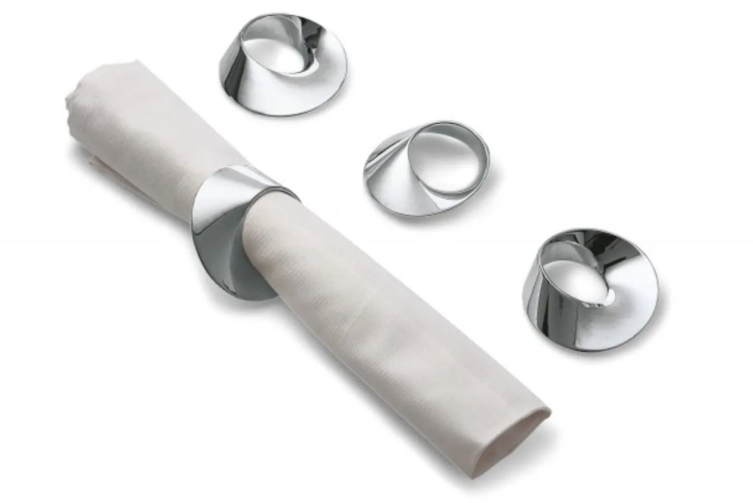 Philippi Swirl Serviettenringe 4 Stk