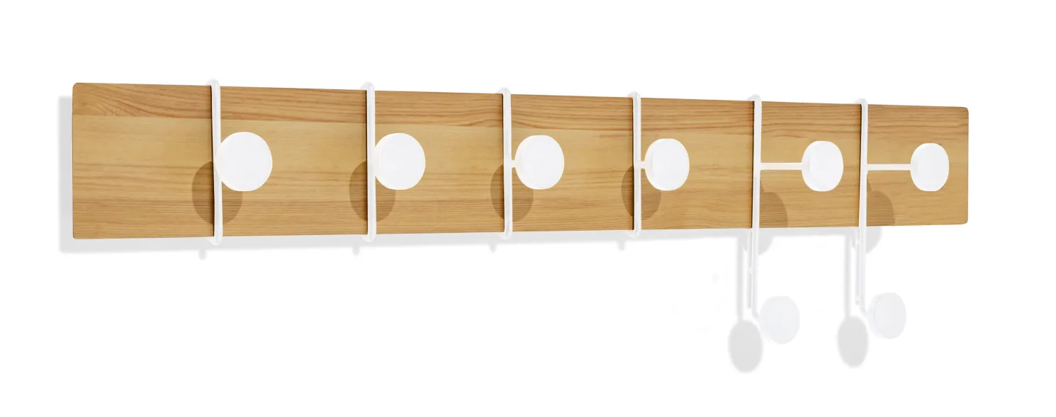 pieperconcept Strokes and dots - Wandgarderobe weiß