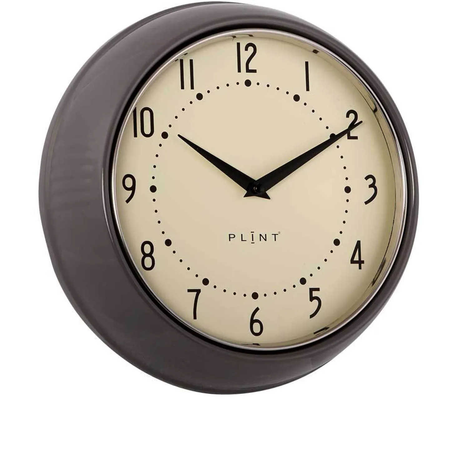 Plint Wanduhr Ø 22-24 cm almost black