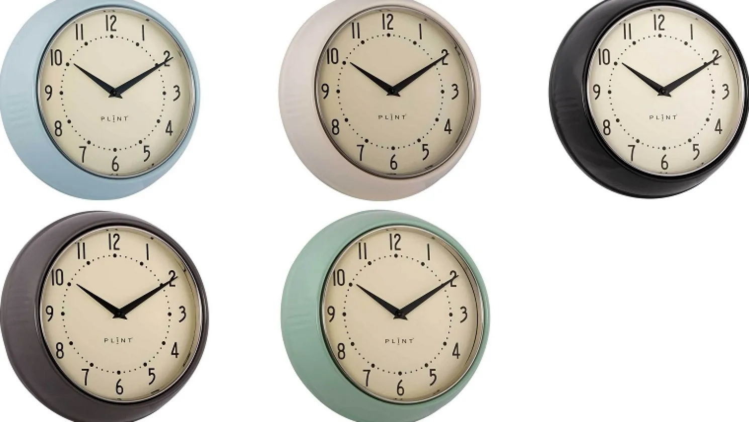 Plint Wanduhr Ø 22-24 cm almost black