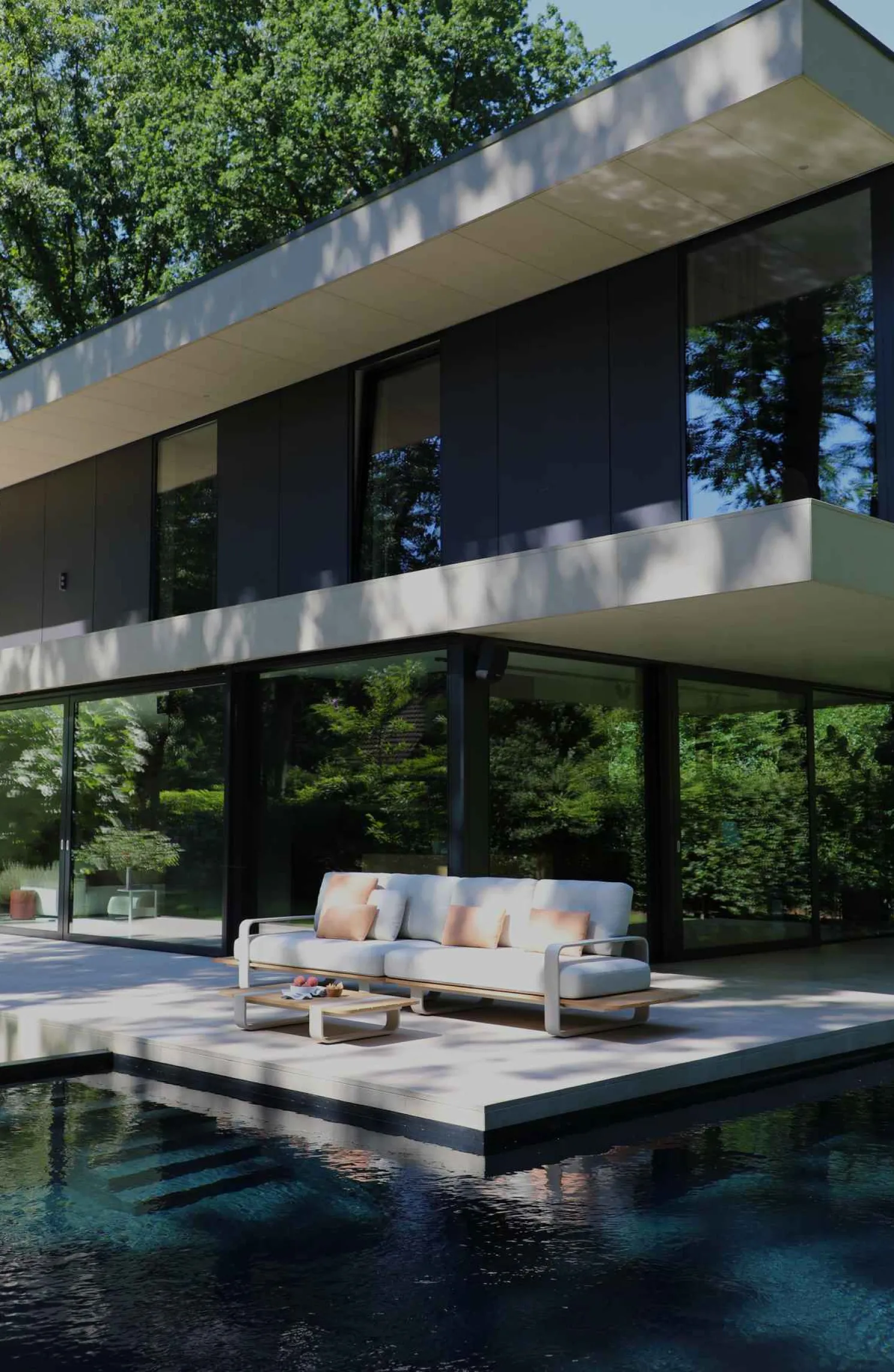 4-M Design Dox gemütliches Outdoor Lounge Sofa - 2 Sitzer