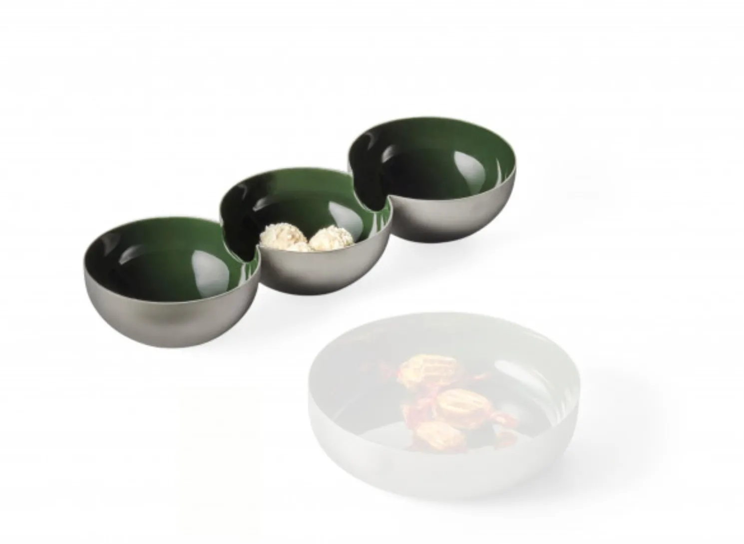 Philippi BIEL Collection - stilvolles Schalentrio in dunkelgrün