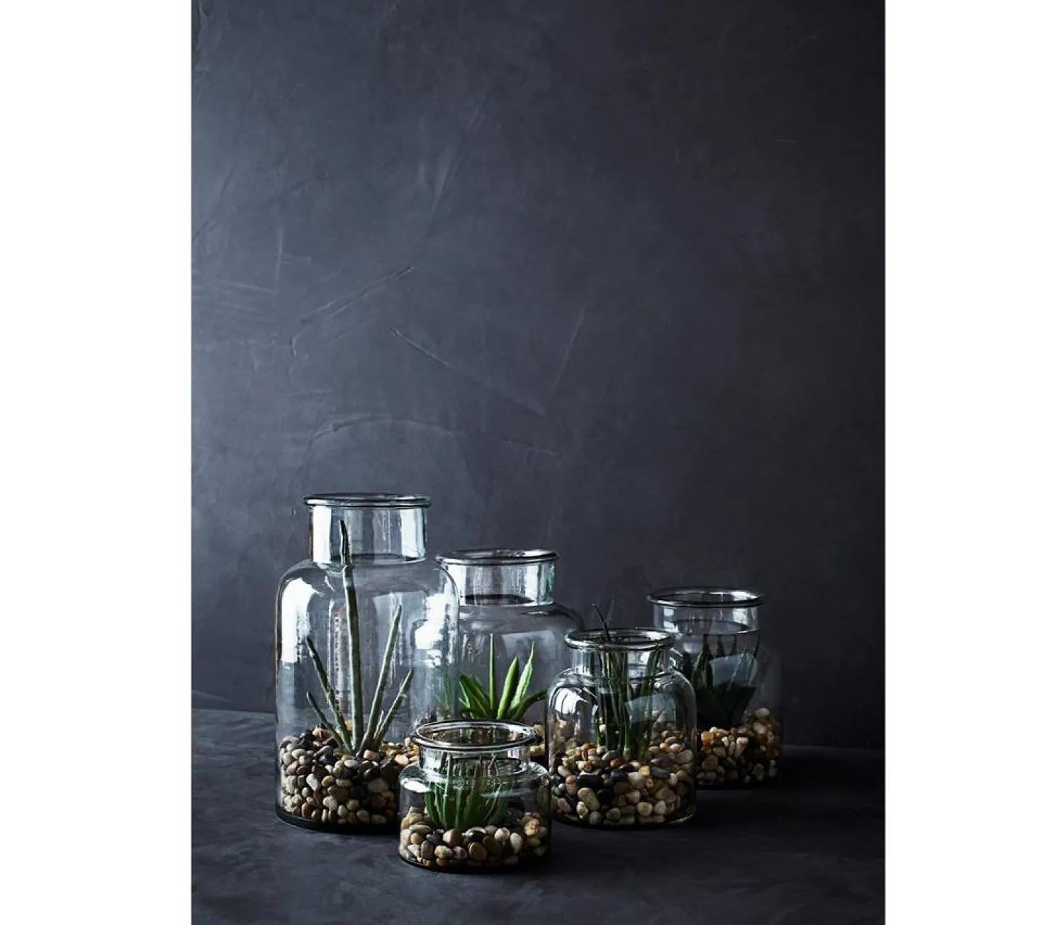 MADAM STOLTZ Glasvase klar Ø 21 cm