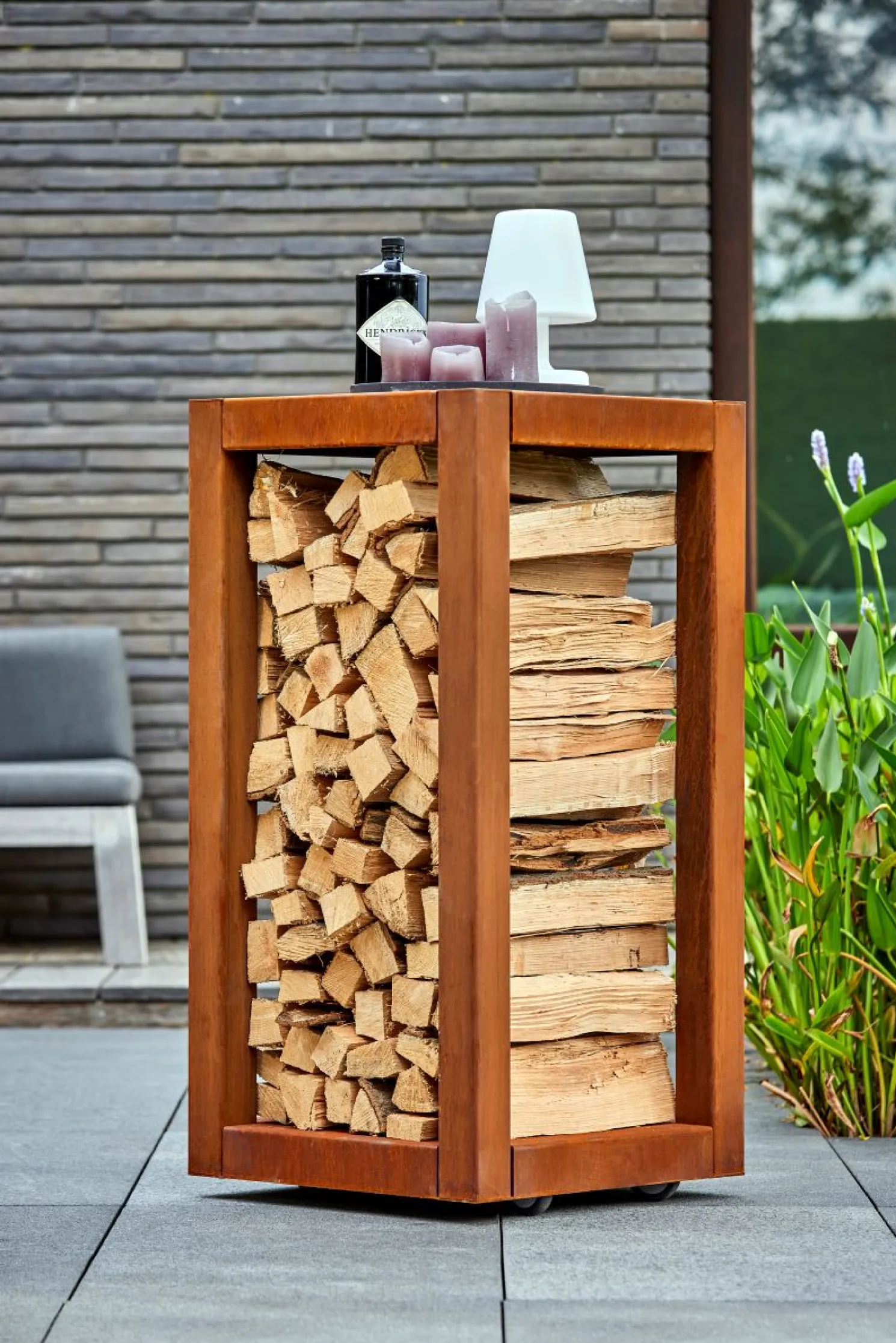 RB73 Quarubox Holzlager Höhe 103 cm