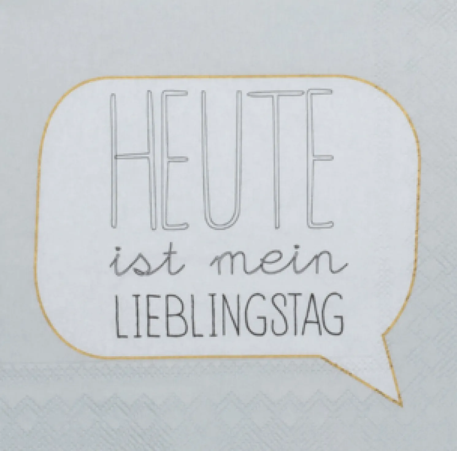 Räder Cocktailserviette ''Lieblingstag'' 25 x 25 cm