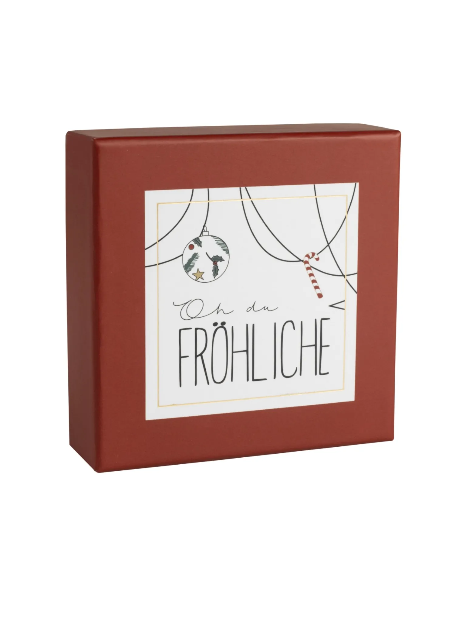 Räder Geschenkschachtel Rot "oh du Fröhliche"