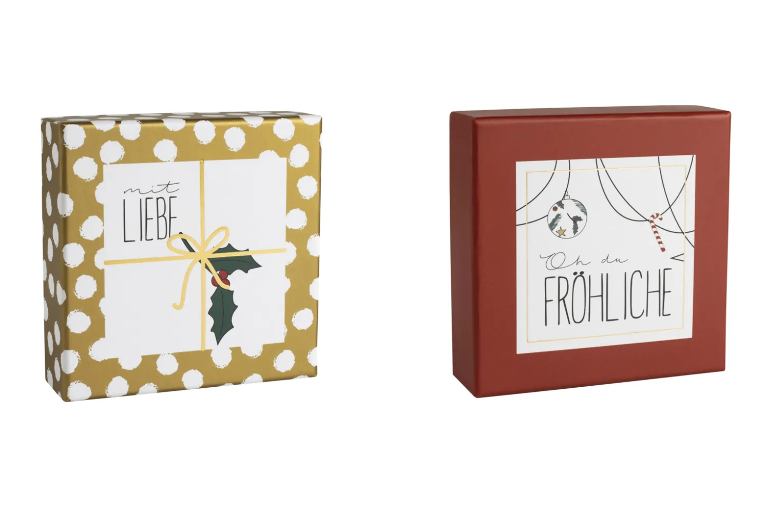 Räder Geschenkschachtel Rot "oh du Fröhliche"