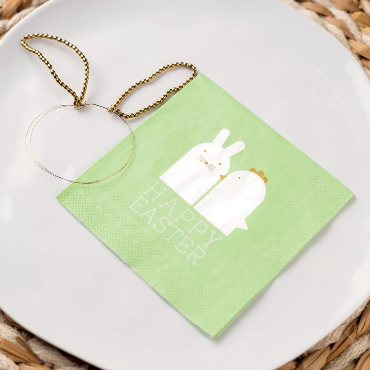Räder Ostern Cocktailserviette Happy Easter 25x25 cm
