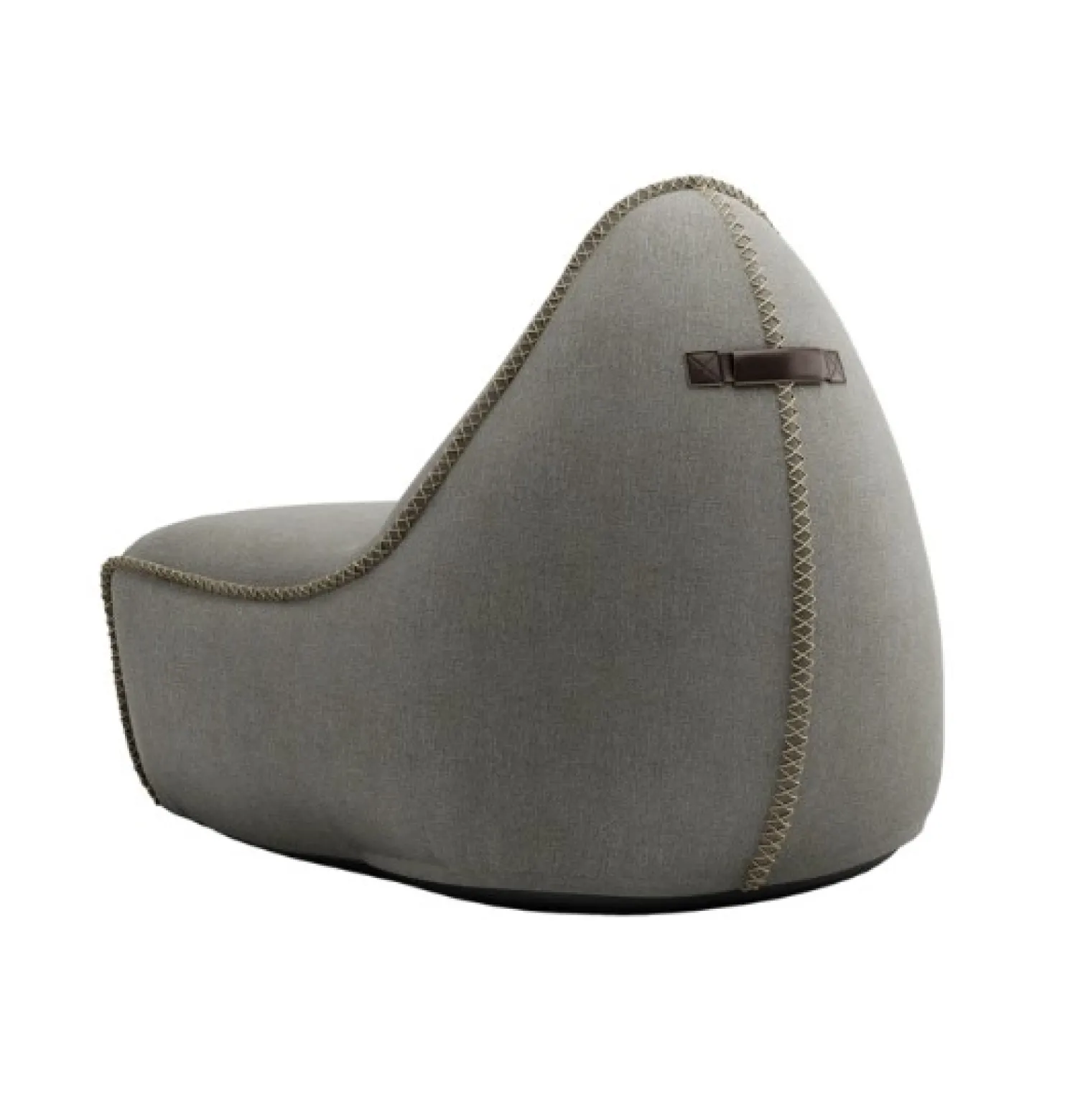 SACKit RETROIt Medley exklusives Indoor Sitzsack Set – Sitzsack + Hocker zum Sparpreis grau