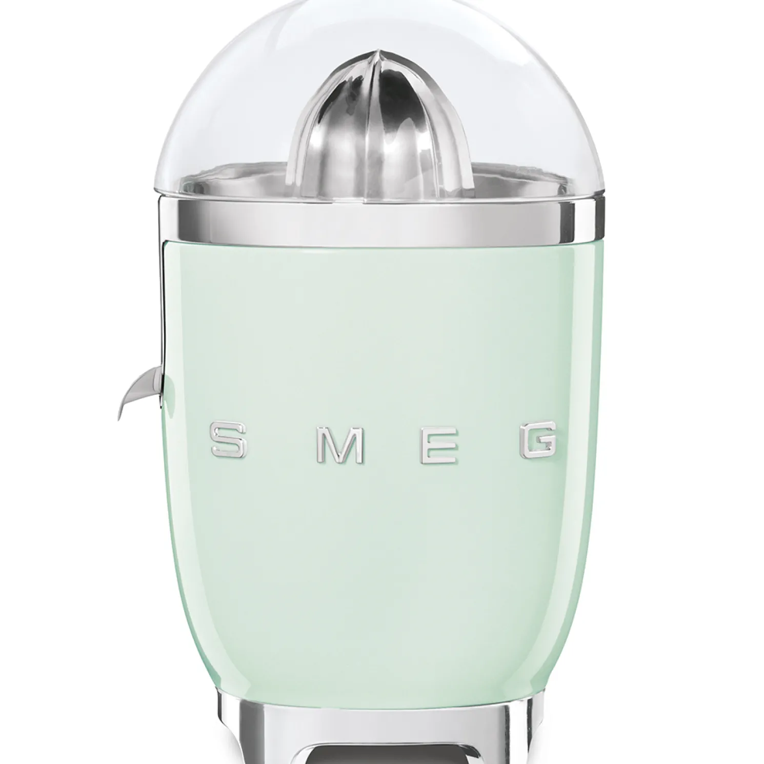 Smeg Bunte Zitruspresse Retrodesign Pastellgrün