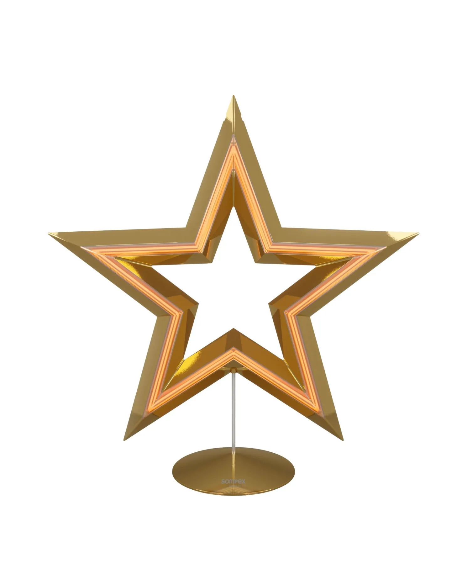 Sompex FREESTAR - Akku Dekoleuchte Gold