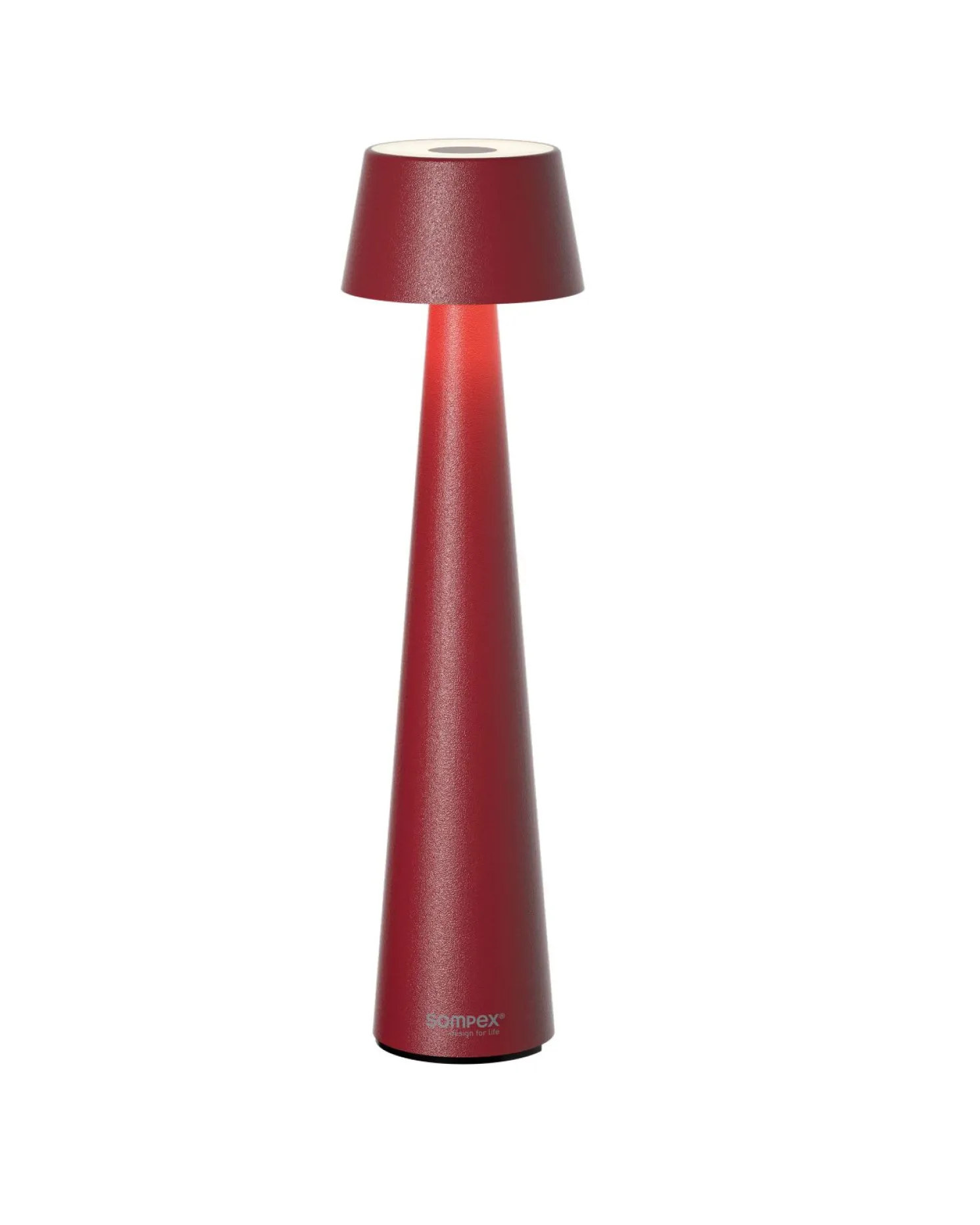 Sompex Mono Outdoortischleuchte mit Touchdimmer rot