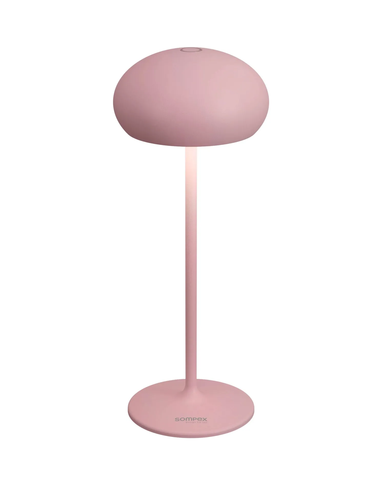 Sompex Pebble Akku-Tischleute Retro-Design pink