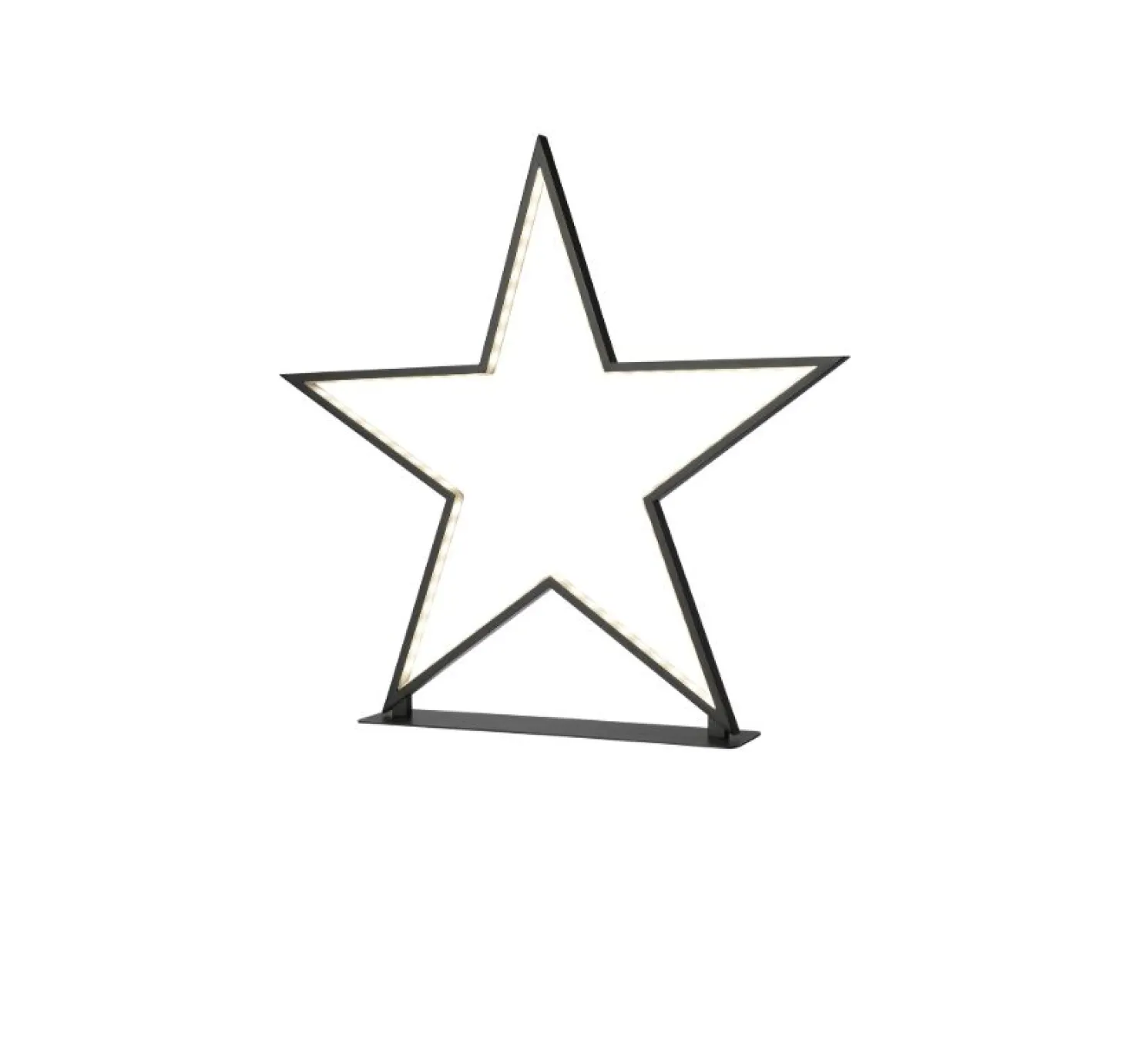 Sompex Tischleuchte LED - Lucy Weihnachtsstern schwarz, H 33 cm