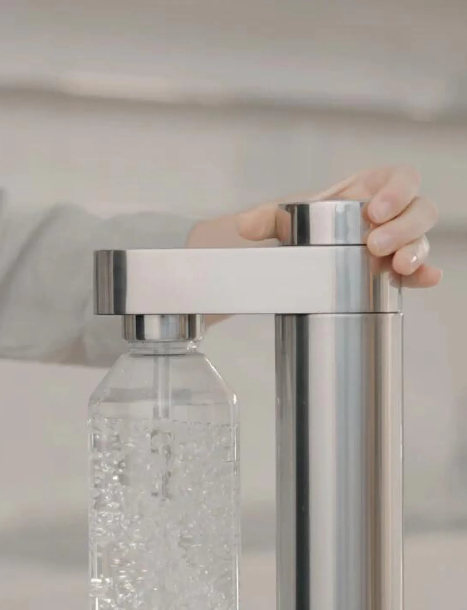 Stelton Brus Wassersprudler Edelstahl