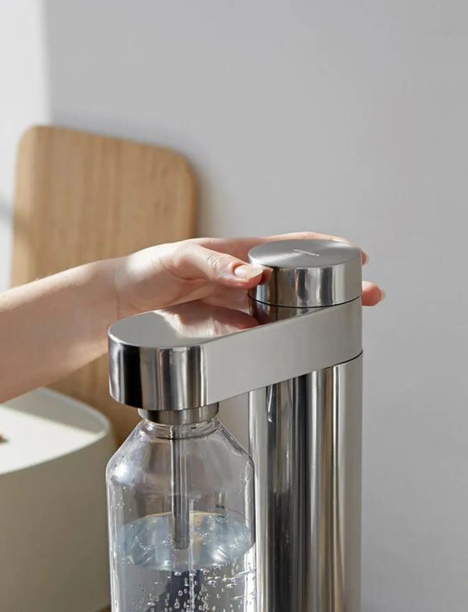 Stelton Brus Wassersprudler Edelstahl