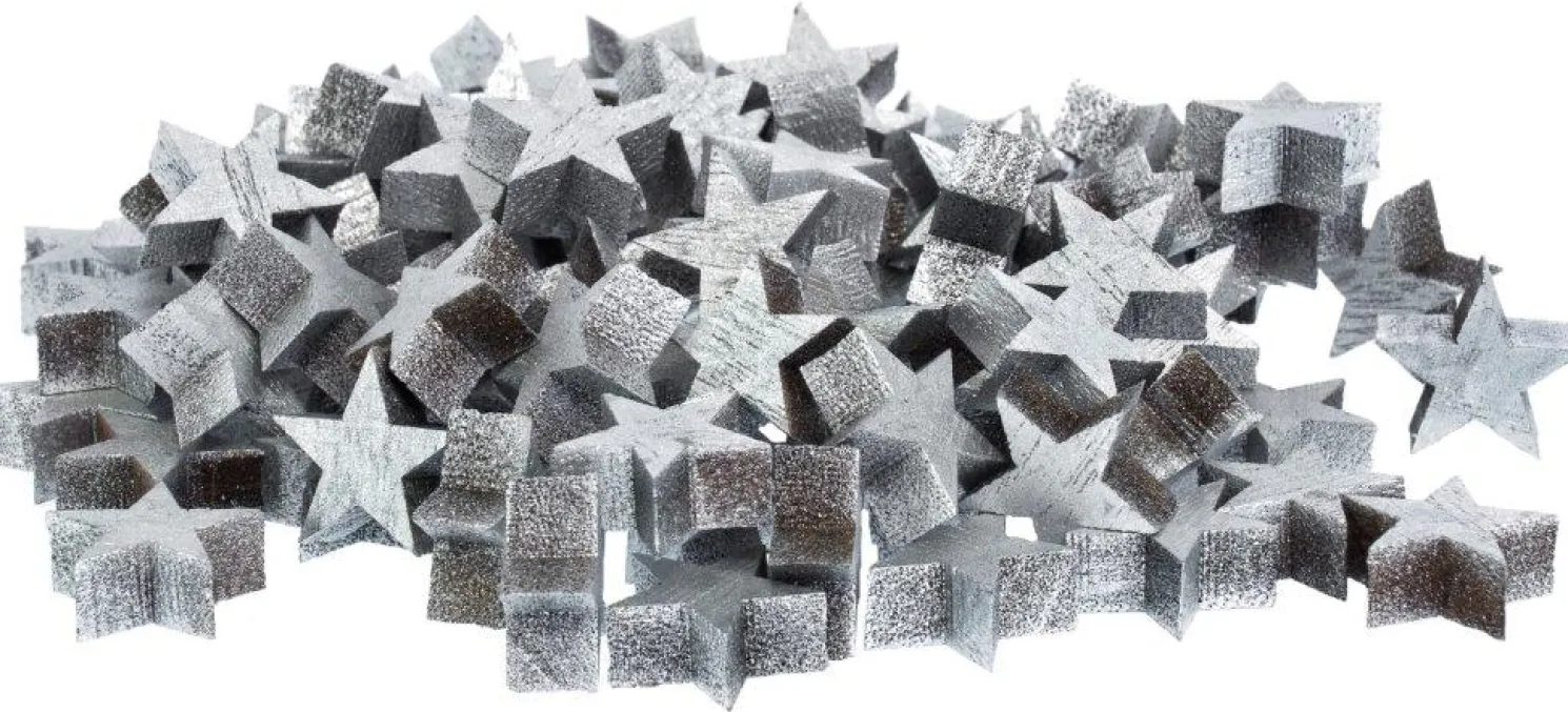 + Streustern mini, silber, 2 cm (Inhalt: 99 Stk)