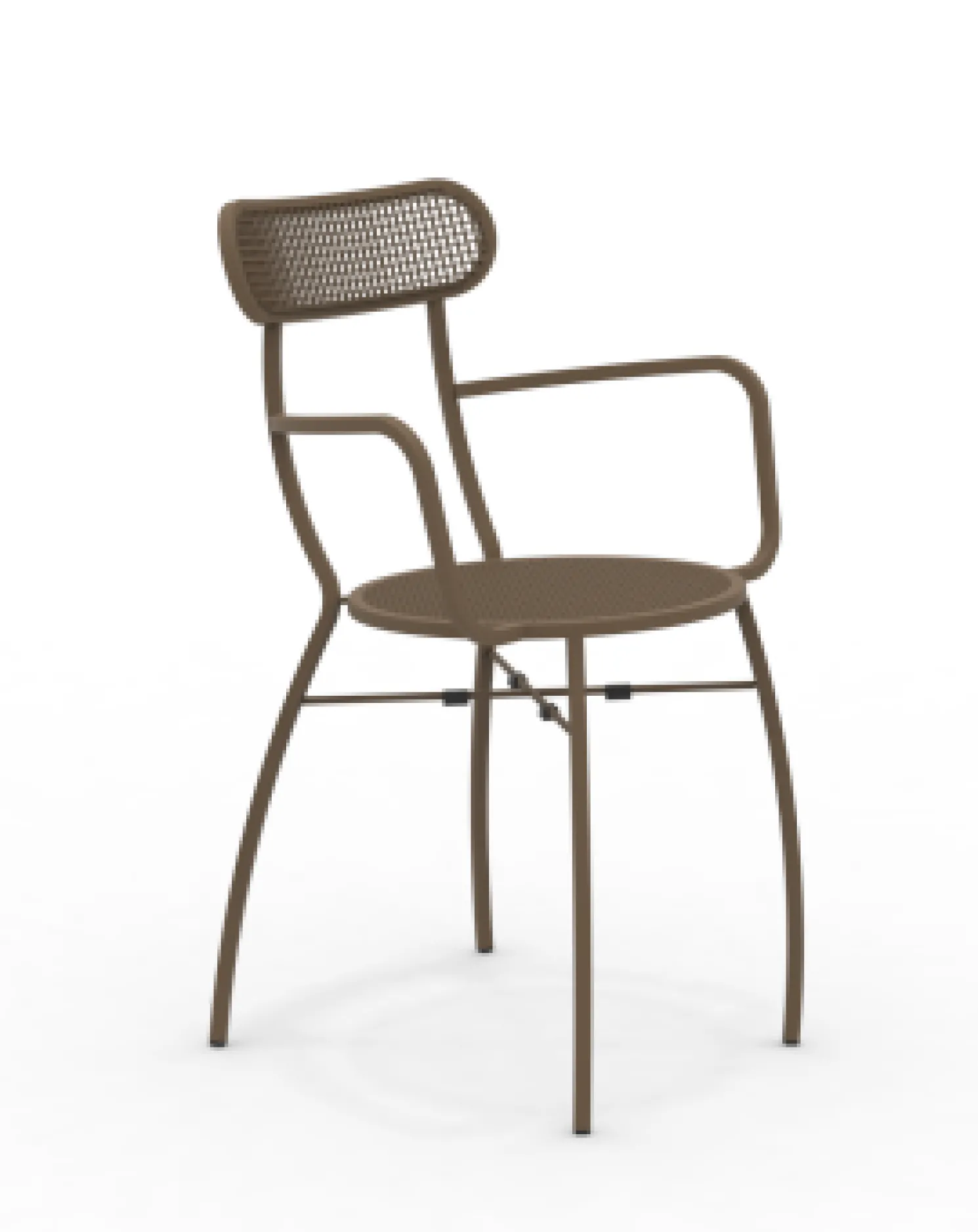 vermobil Ciao robuster Outdoorsessel mit Armlehne corten CO