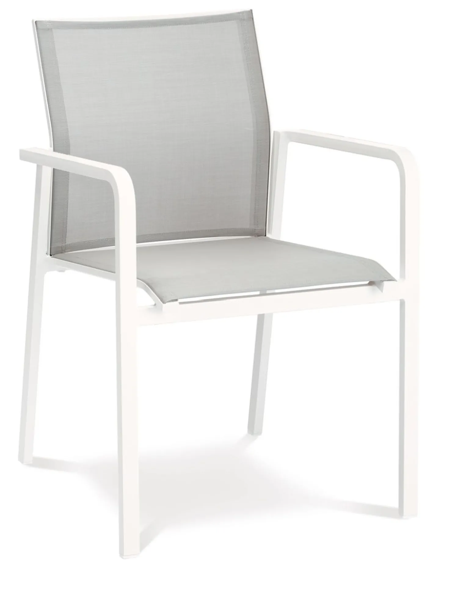 + Stapelsessel Rhodos weiss/grau