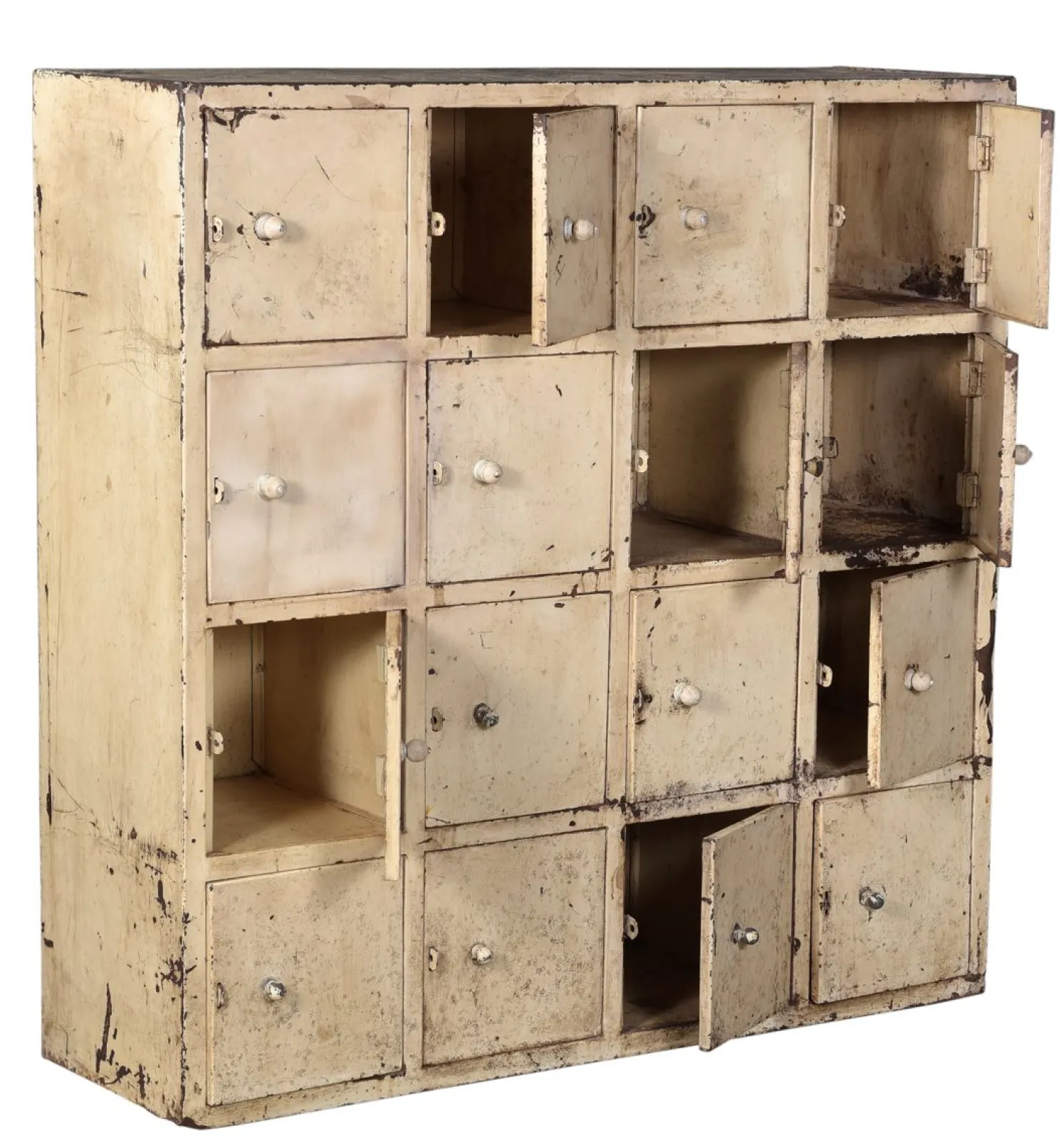 Trademark Living Altes Schließfach mit 16 Türen, Unikat