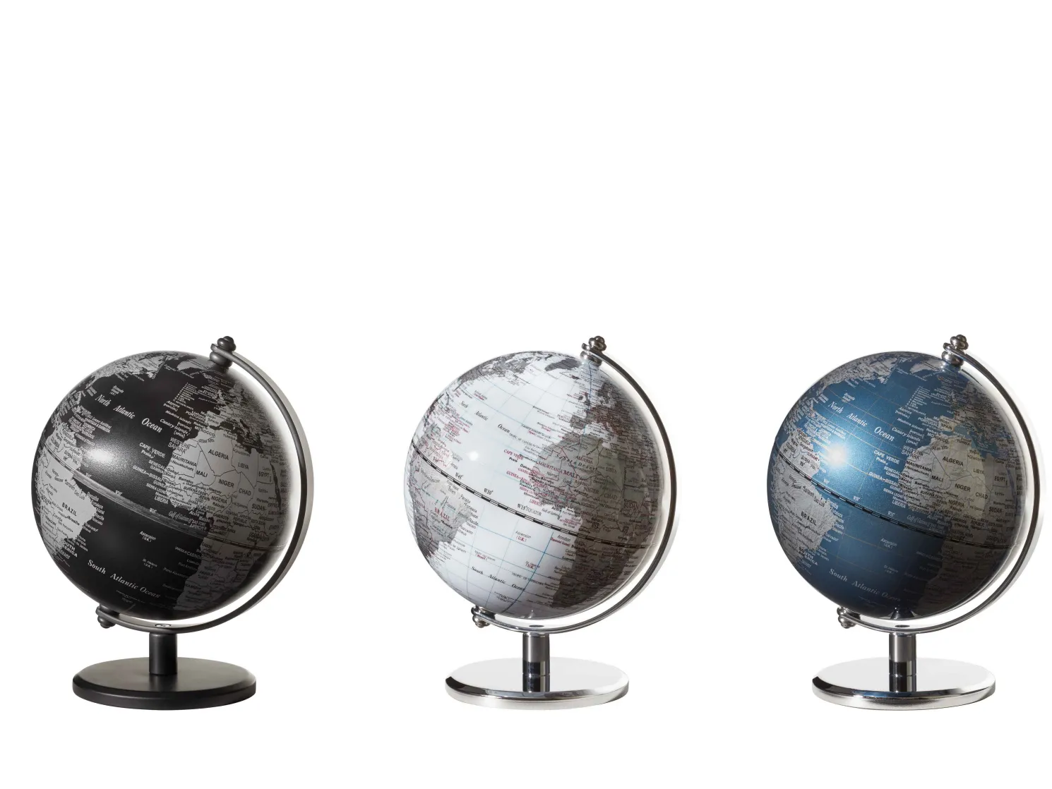 TROIKA Mini-Globus GAGARIN matt black