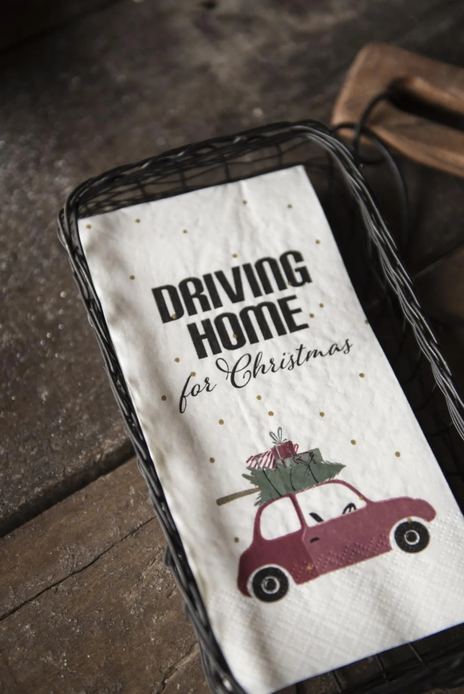 IB laursen Serviette Driving home for Christmas